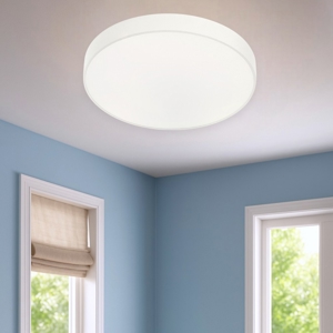 Gea luce plafoniera moderna led 50w 3000k rotonda bianca
