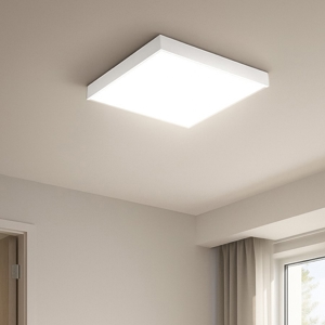 Gea luce plafoniera quadrata moderna led 40w 3000k bianca