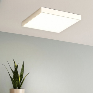 Gea luce plafoniera moderna led 40w 4000k bianca sottile