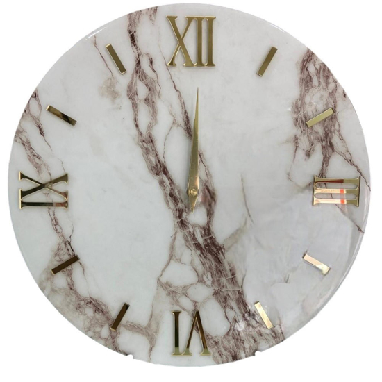 Orologio da parete 60cm marmy in resina design moderno