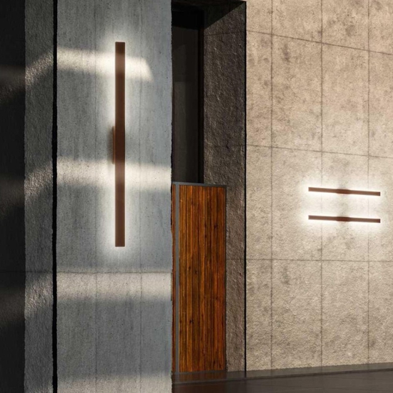 Linea ap d104 ideal lux applique lungo per esterno marrone