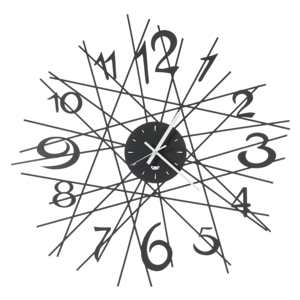 Orologio da parete moderno design fili nero