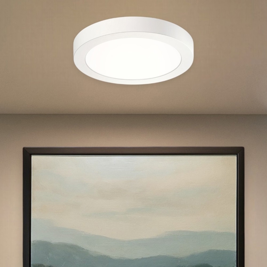Gea luce faretto led 12w 3000k tondo per soffitto