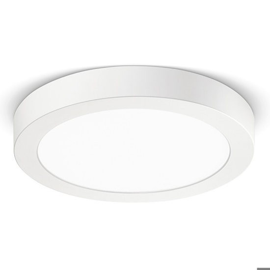 Gea luce plafoniera moderna led 18w 3000k bianca opaca