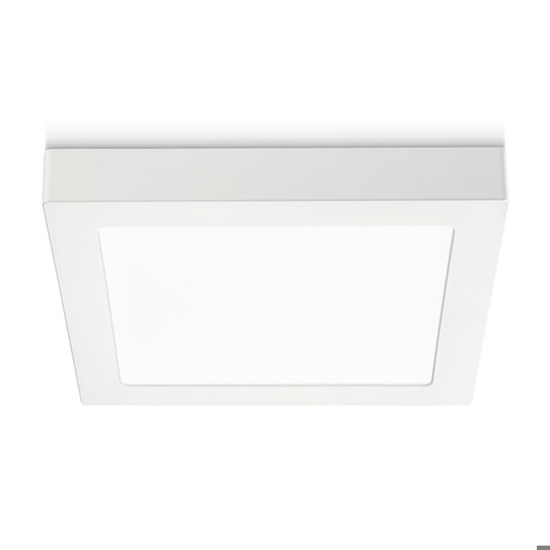 Gea luce plafoniera bianca moderna led 18w 4000k