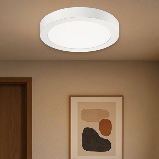 Gea luce plafoniera moderna led 18w 4000k per salotto