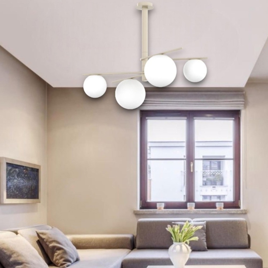Lampadario per soggiorno sabbia top light boomerang