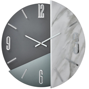 Orologio design moderno 80cm effetto marmo grandi dimesnioni