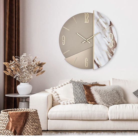 Grande orologio elegance da parete 80cm per soggiorno moderno