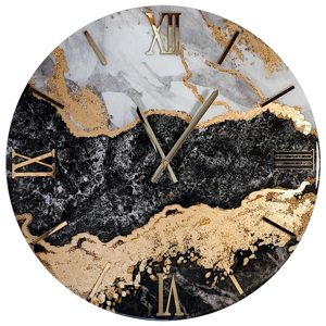 Orologio prime da parete 40cm design effetto marmo