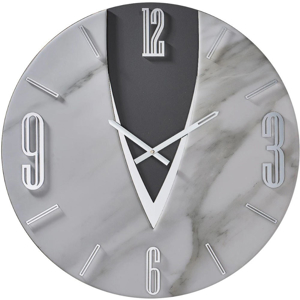 Orologio da parete design moderno luna effetto marmo 60cm