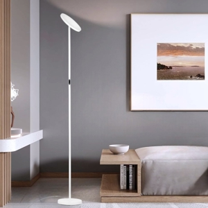 Piantana led 3000k bianca moderna parabola orientabile