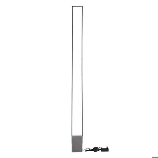 Piantana design minimalista led 3000k base in cemento