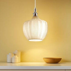 Gea luce lampada a sospensione cleofe in vetro lavorato
