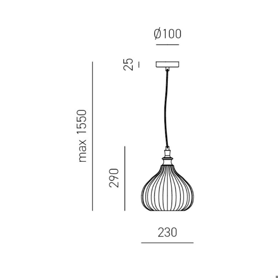 Gea luce cleofe lampada a sospensione per cucina moderna