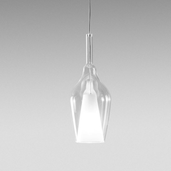Lampada a sospensione ofelia gea luce in vetro