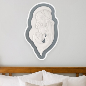 Quadro sacra famiglia capezzale moderno grigio bongelli preziosi