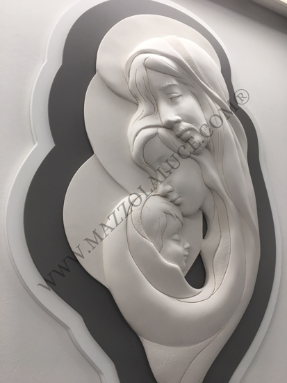 Quadro sacra famiglia capezzale moderno grigio bongelli preziosi