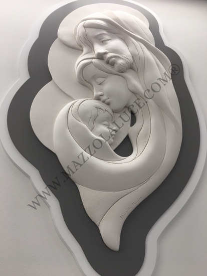 Quadro sacra famiglia capezzale moderno grigio bongelli preziosi