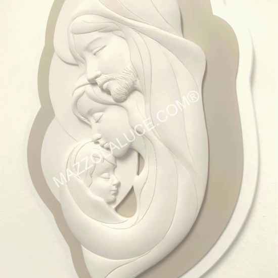 Capezzale sacra famiglia 35x50 nocciola bongelli preziosi