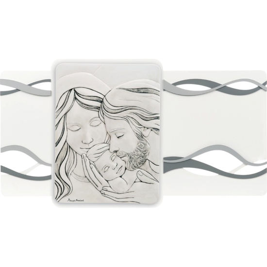 Capezzale moderno sacra famiglia grigio 105x56 bongelli preziosi