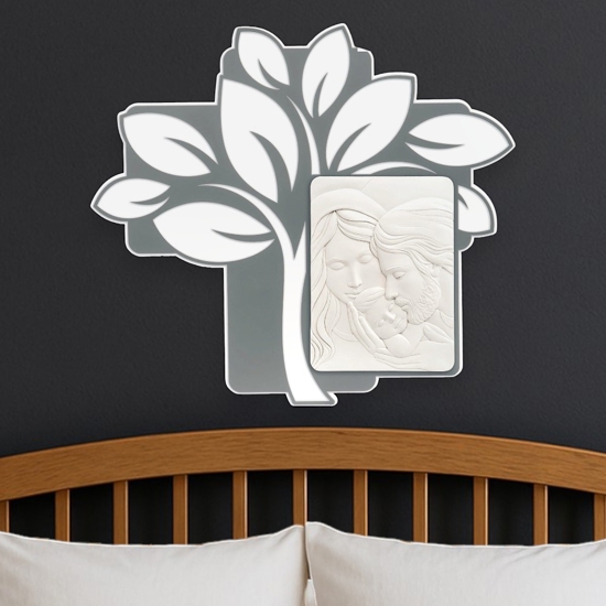 Bongelli preziosi capezzale moderno grigio 65x70 sacra famiglia fp
