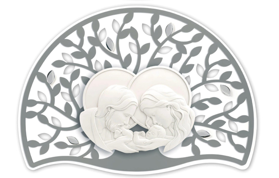 Capezzale moderno grigio sacra famiglia 90x65 bongelli preziosi