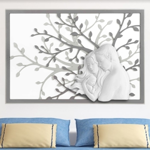Bongelli preziosi capezzale moderno sacra famiglia 105x72 grigio