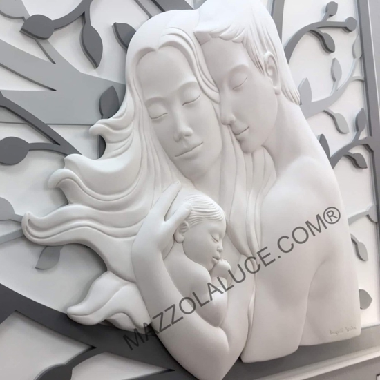 Bongelli preziosi capezzale moderno sacra famiglia 105x72 grigio