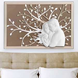 Capezzale sacra famiglia 105x72 moderno nocciola bongelli