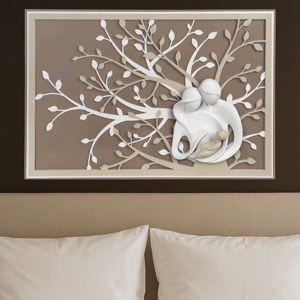 Capezzale moderno 70x48 sacra famiglia nocciola bongelli preziosi