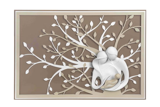 Capezzale moderno 70x48 sacra famiglia nocciola bongelli preziosi