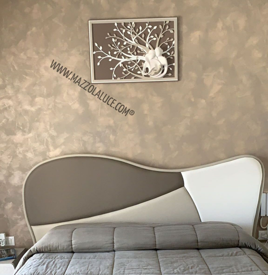 Capezzale moderno 70x48 sacra famiglia nocciola bongelli preziosi