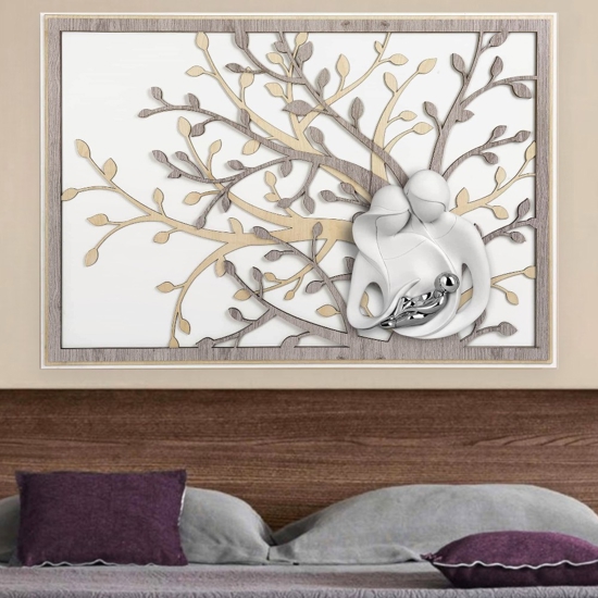 Bongelli preziosi capezzale moderno sacra famiglia 70x48 rovere