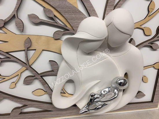 Bongelli preziosi capezzale moderno sacra famiglia 70x48 rovere