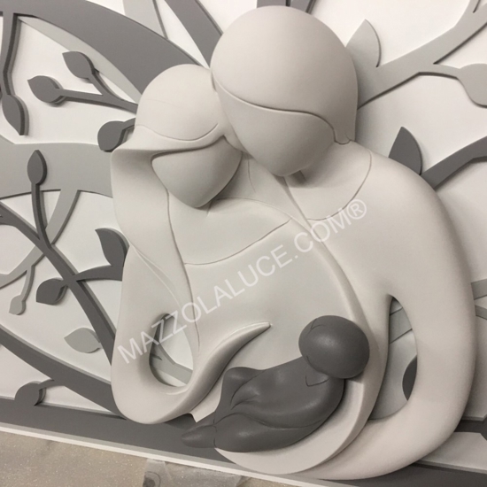 Bongelli preziosi capoletto moderno sacra famiglia 105x72 capezzale grigio