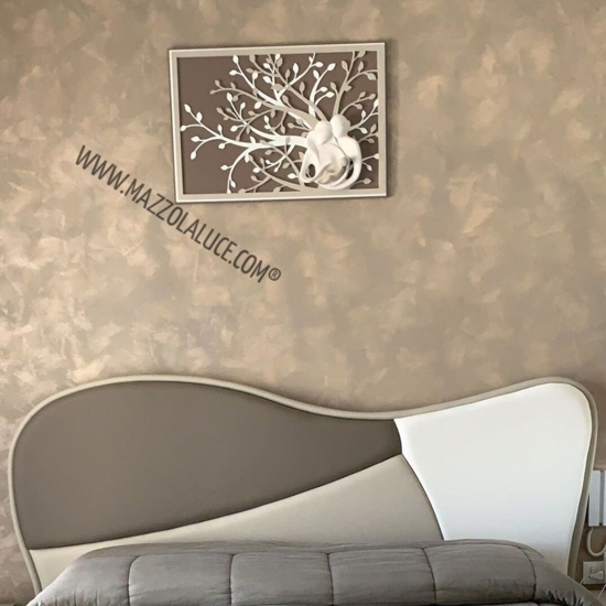 Capezzale moderno sacra famiglia 105x72 nocciola bongelli preziosi
