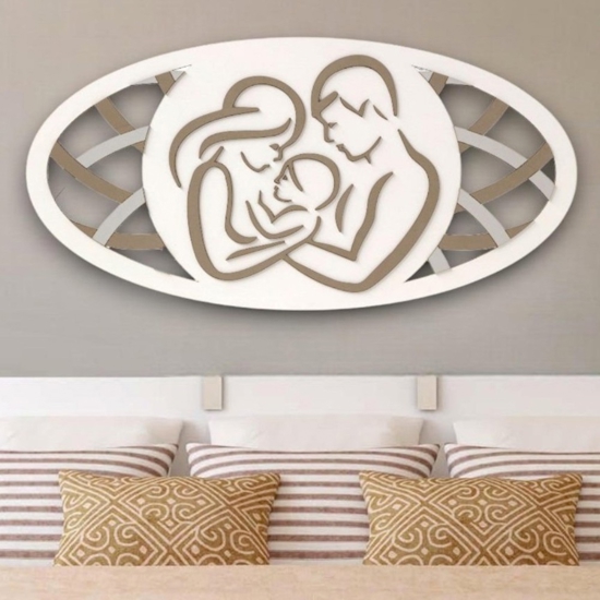 Capezzal capoletto sacra famiglia 120x60 moderna