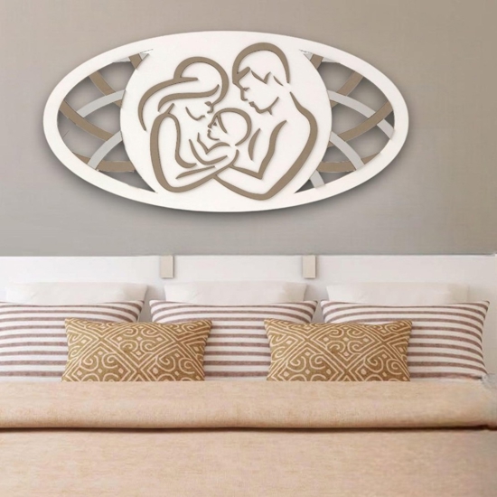 Capezzal capoletto sacra famiglia 120x60 moderna