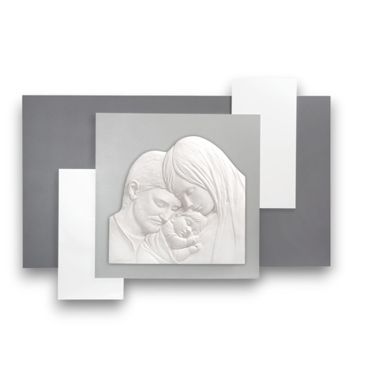 Capezzale moderno sacra famiglia grigio 100x57 bongelli preziosi