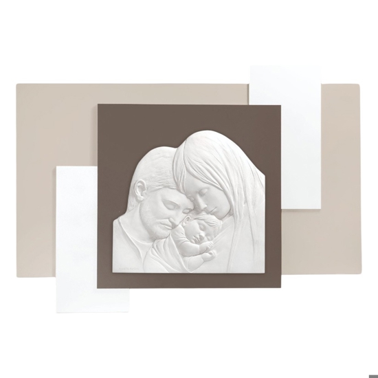 Capezzale capoletto sacra famiglia moderno 100x57 nocciola