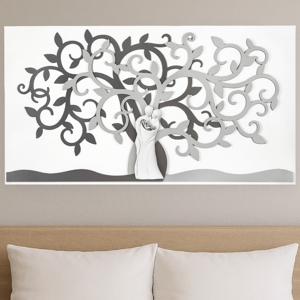 Quadro 110x60 sacra famiglia moderna grigio bongelli preziosi