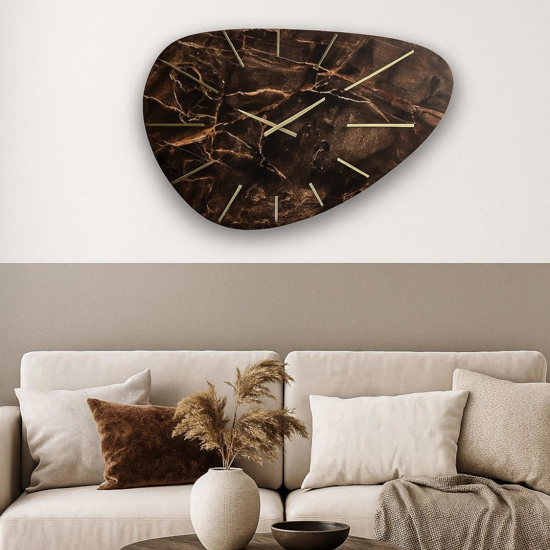 Grande orologio da parete 110x71 design sagomato