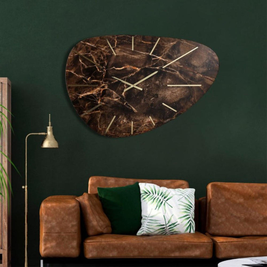 Gra nde orologio da parete 110x71 design sagomato
