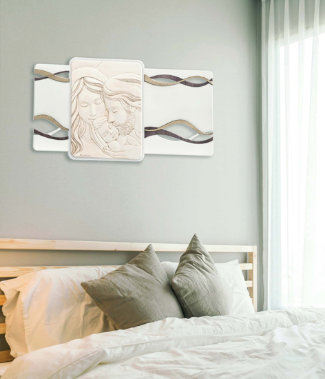 Bongelli preziosi capezzale capoletto sacra famiglia moderna 105x56 rovere