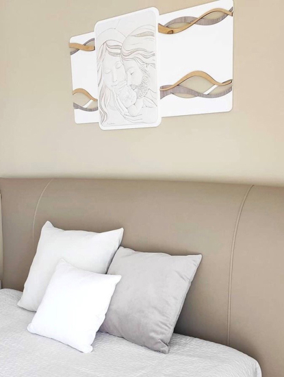 Bongelli preziosi capezzale capoletto sacra famiglia moderna 105x56 rovere
