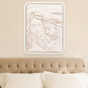 Capezzale capoletto sacra famiglia 45x48 nocciola bongelli preziosi