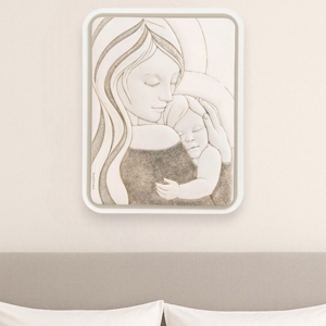 Capezzale maternita moderna nocciola 45x58 bongelli preziosi