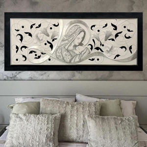 Quadro capezzale capoletto classico nascita 155x65 per camera da letto
