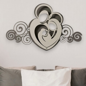 Capezzale moderno sacra famiglia fango avorio per camera da letto